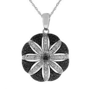 BLACK DIAMOND & DIA PENDANT
