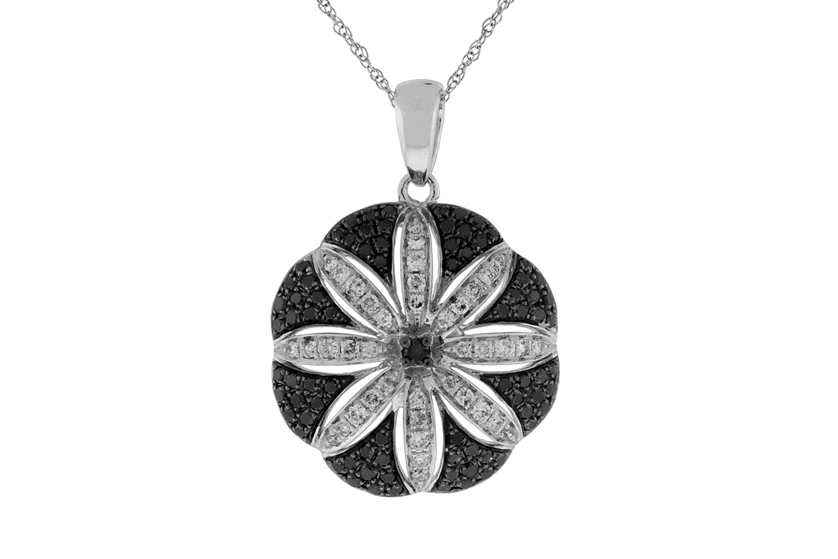 BLACK DIAMOND & DIA PENDANT