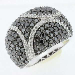 BLACK DIAMOND & DIAMOND RING