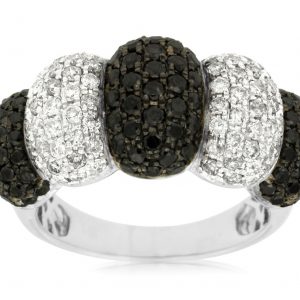 BLACK DIAMOND & DIAMOND RING