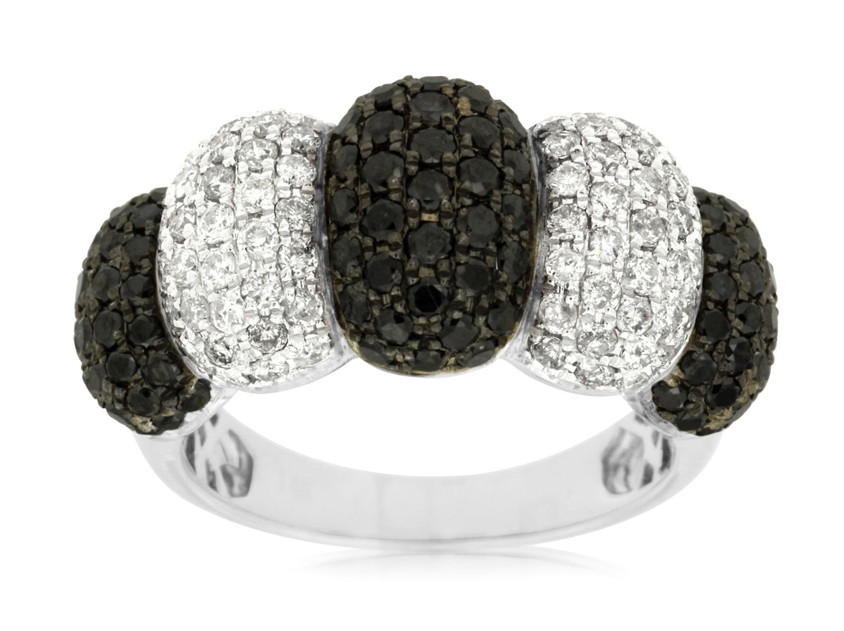 BLACK DIAMOND & DIAMOND RING