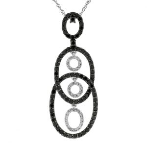 BLACK DIAMOND & DIA PENDANT