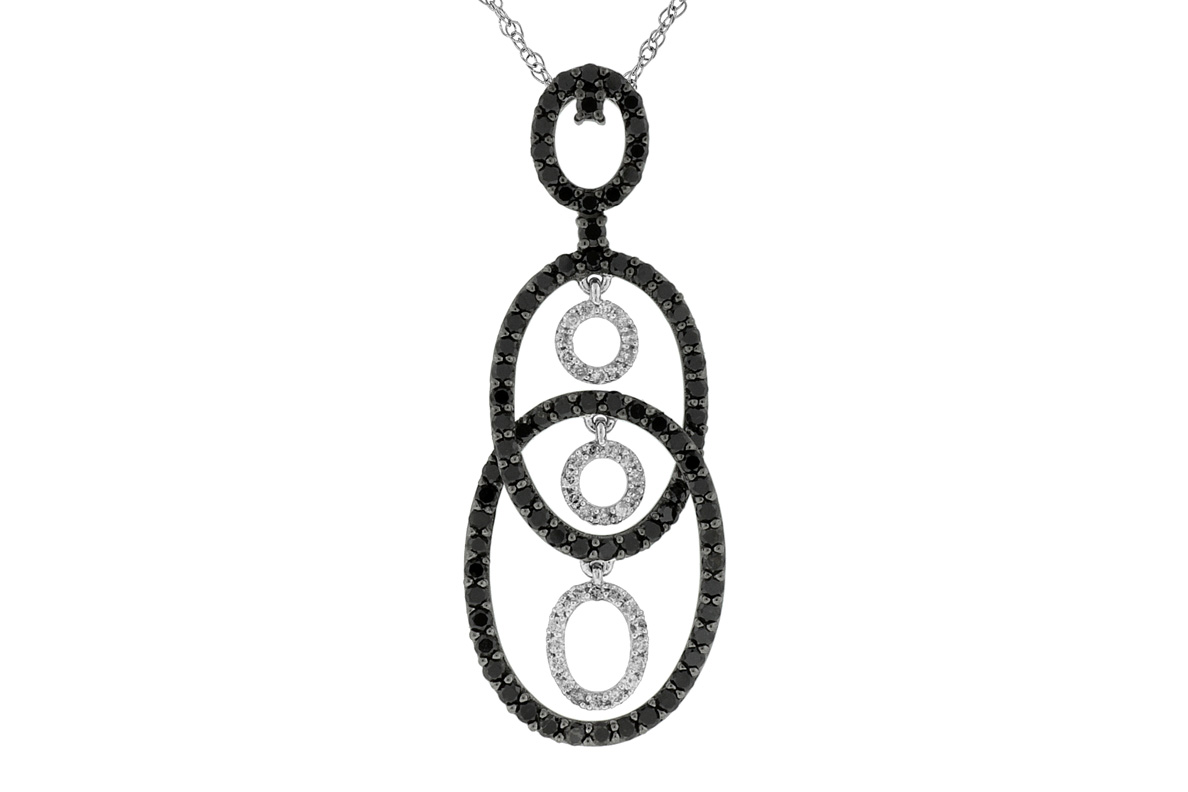 BLACK DIAMOND & DIA PENDANT