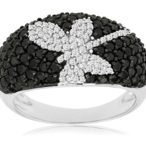 BLACK DIAMOND & DIAMOND RING