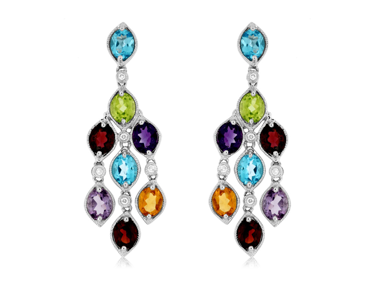 DIAMOND & SEMI PRECIOUS EARRNG
