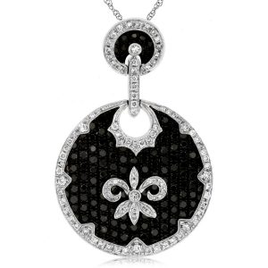 BLACK DIAMOND & DIA PENDANT