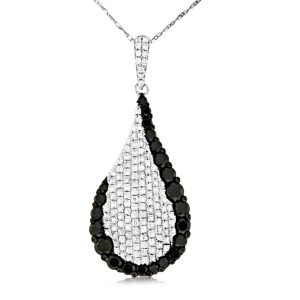 BLACK DIAMOND & DIA PENDANT