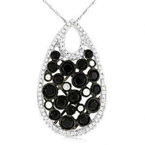 BLACK DIAMOND & DIA PENDANT