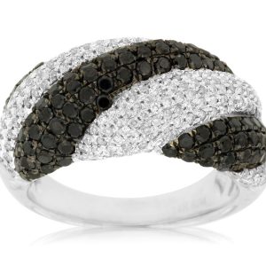 BLACK DIAMOND & DIAMOND RING