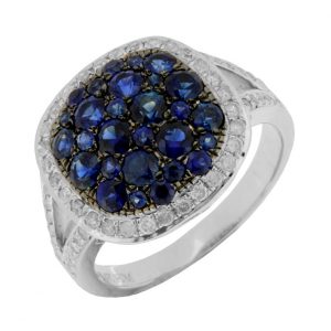 SAPPHIRE & DIAMOND RING