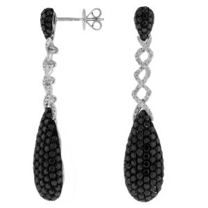 DIAMOND &BLACK DIAMOND EARRING