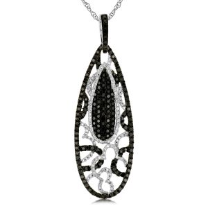BLACK DIAMOND & DIA PENDANT