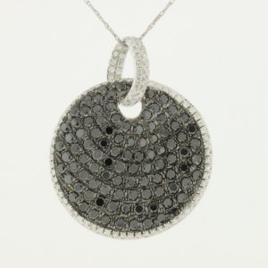 BLACK DIAMOND & DIA PENDANT