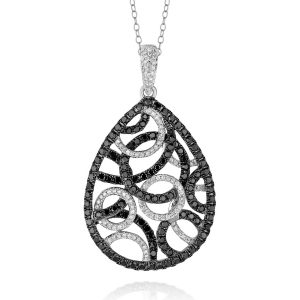 BLACK DIAMOND & DIA PENDANT