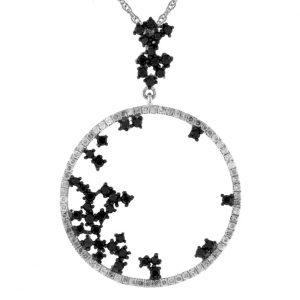 BLACK DIAMOND & DIA PENDANT