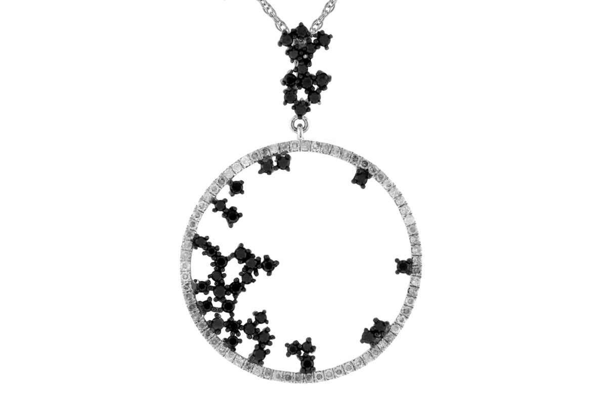 BLACK DIAMOND & DIA PENDANT