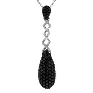 BLACK DIAMOND & DIA PENDANT