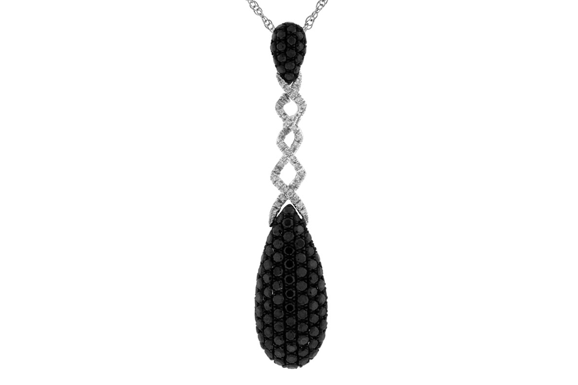 BLACK DIAMOND & DIA PENDANT
