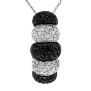 BLACK DIAMOND & DIA PENDANT