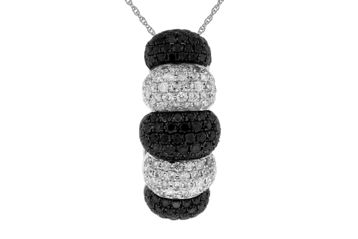 BLACK DIAMOND & DIA PENDANT