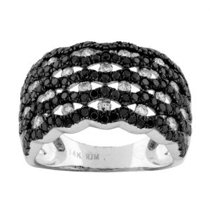 BLACK DIAMOND & DIAMOND RING