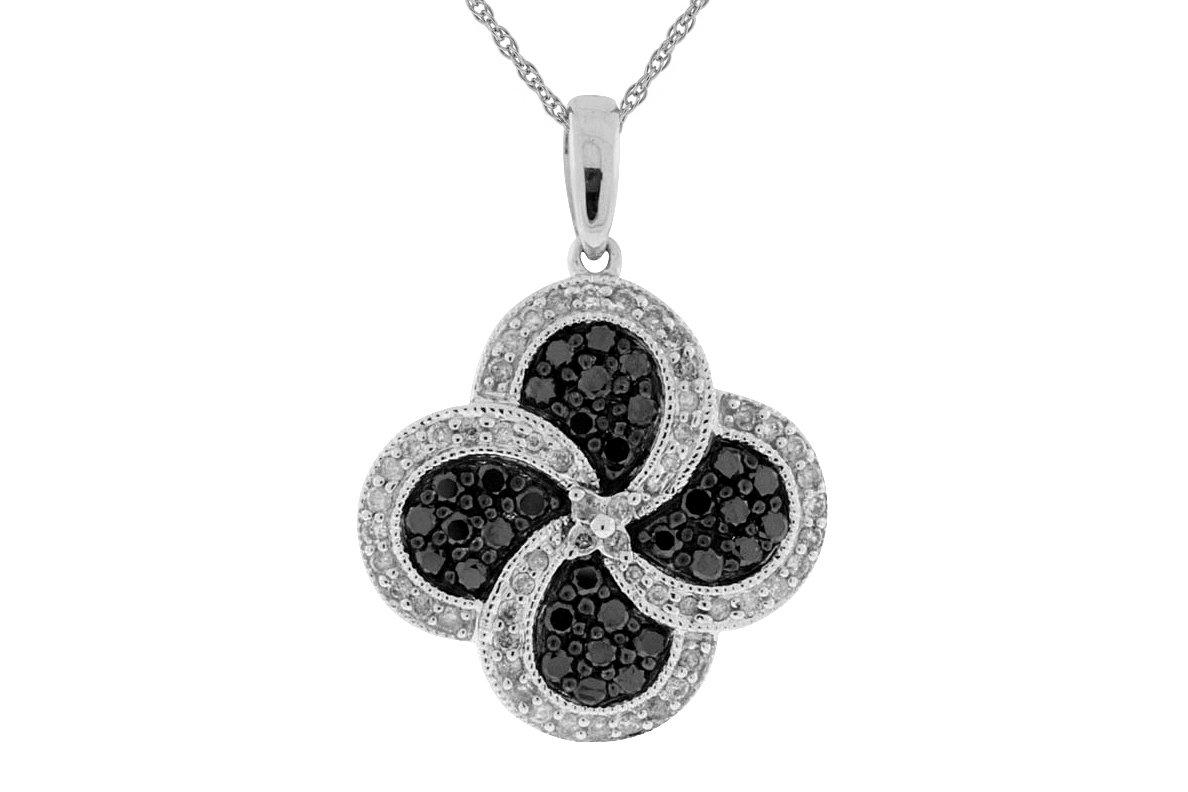 BLACK DIAMOND & DIA PENDANT