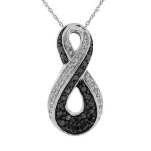 BLACK DIAMOND & DIA PENDANT