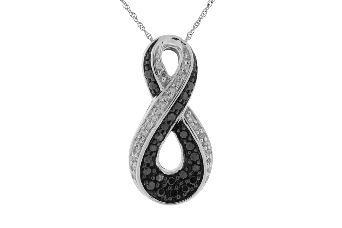 BLACK DIAMOND & DIA PENDANT