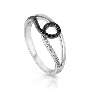 BLACK DIAMOND & DIAMOND RING