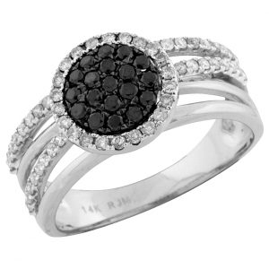 BLACK DIAMOND & DIAMOND RING
