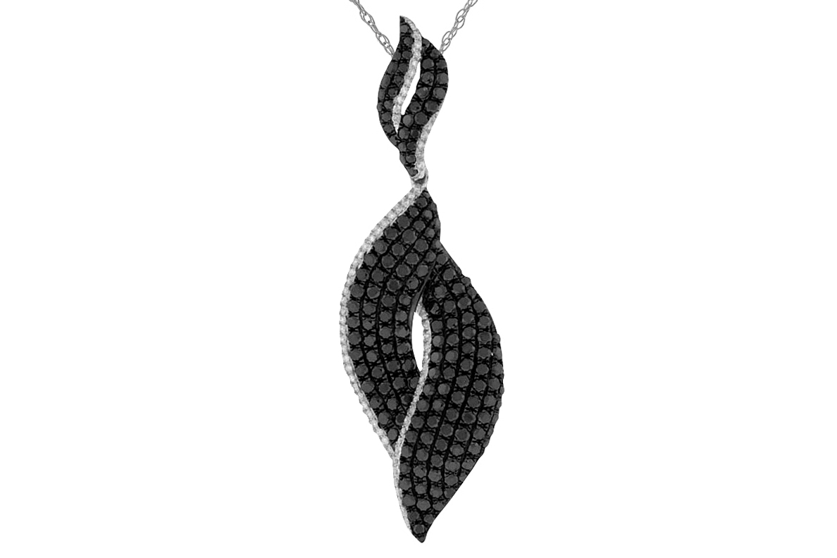 BLACK DIAMOND & DIA PENDANT