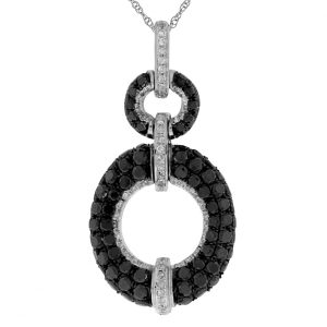 BLACK DIAMOND & DIA PENDANT