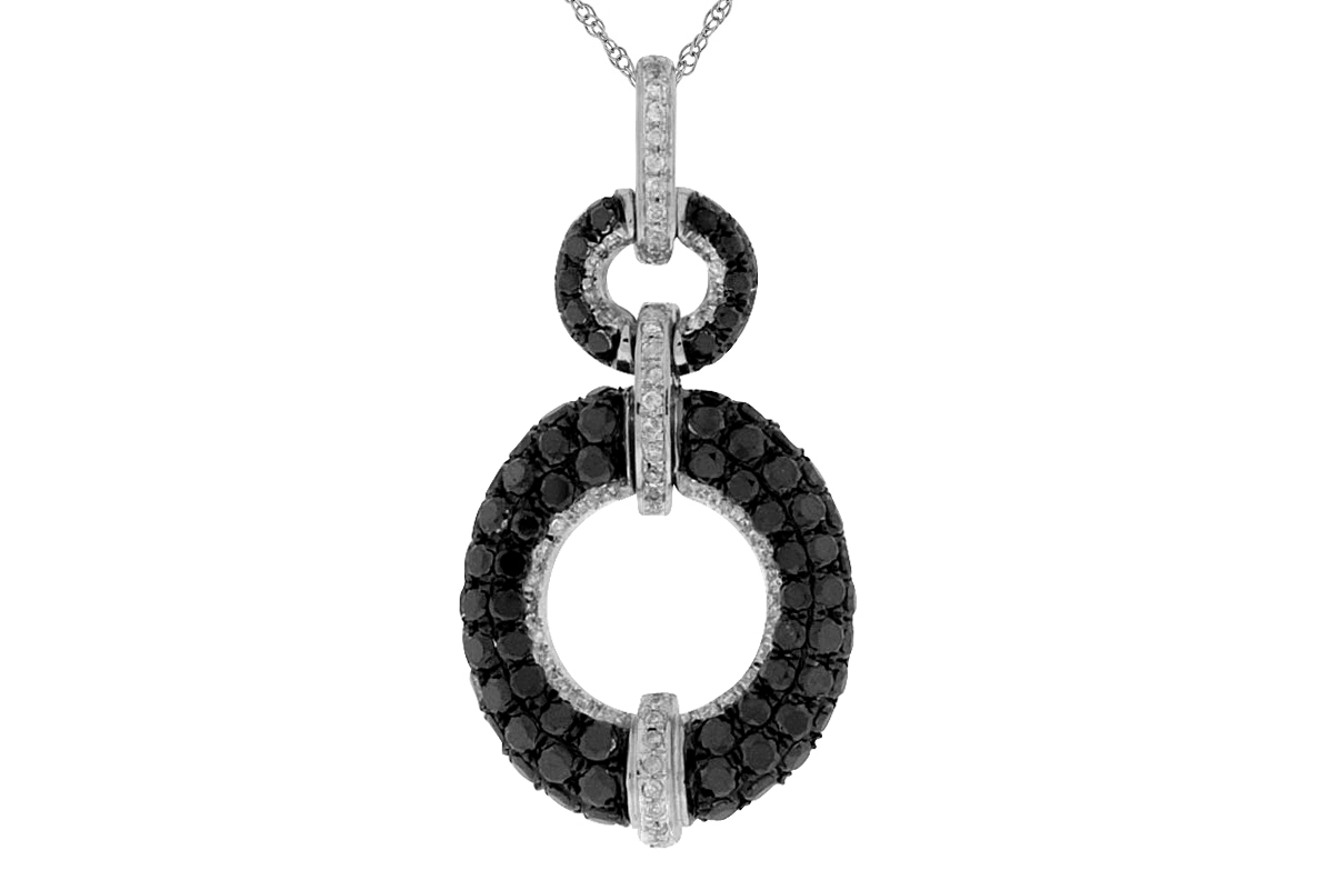 BLACK DIAMOND & DIA PENDANT