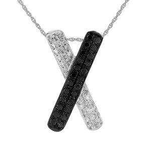 BLACK DIAMOND & DIA PENDANT