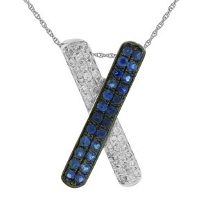 SAPPHIRE & DIAMOND PENDANT