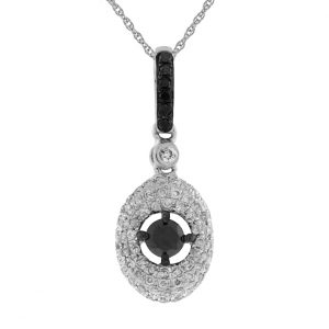 BLACK DIAMOND & DIA PENDANT