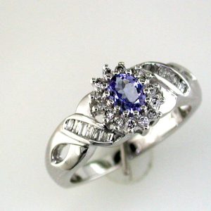 TANZANITE & DIAMOND RING