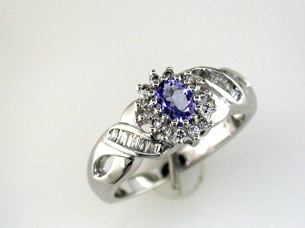 TANZANITE & DIAMOND RING