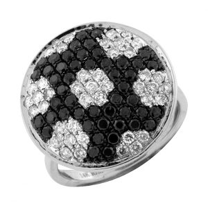 BLACK DIAMOND & DIAMOND RING