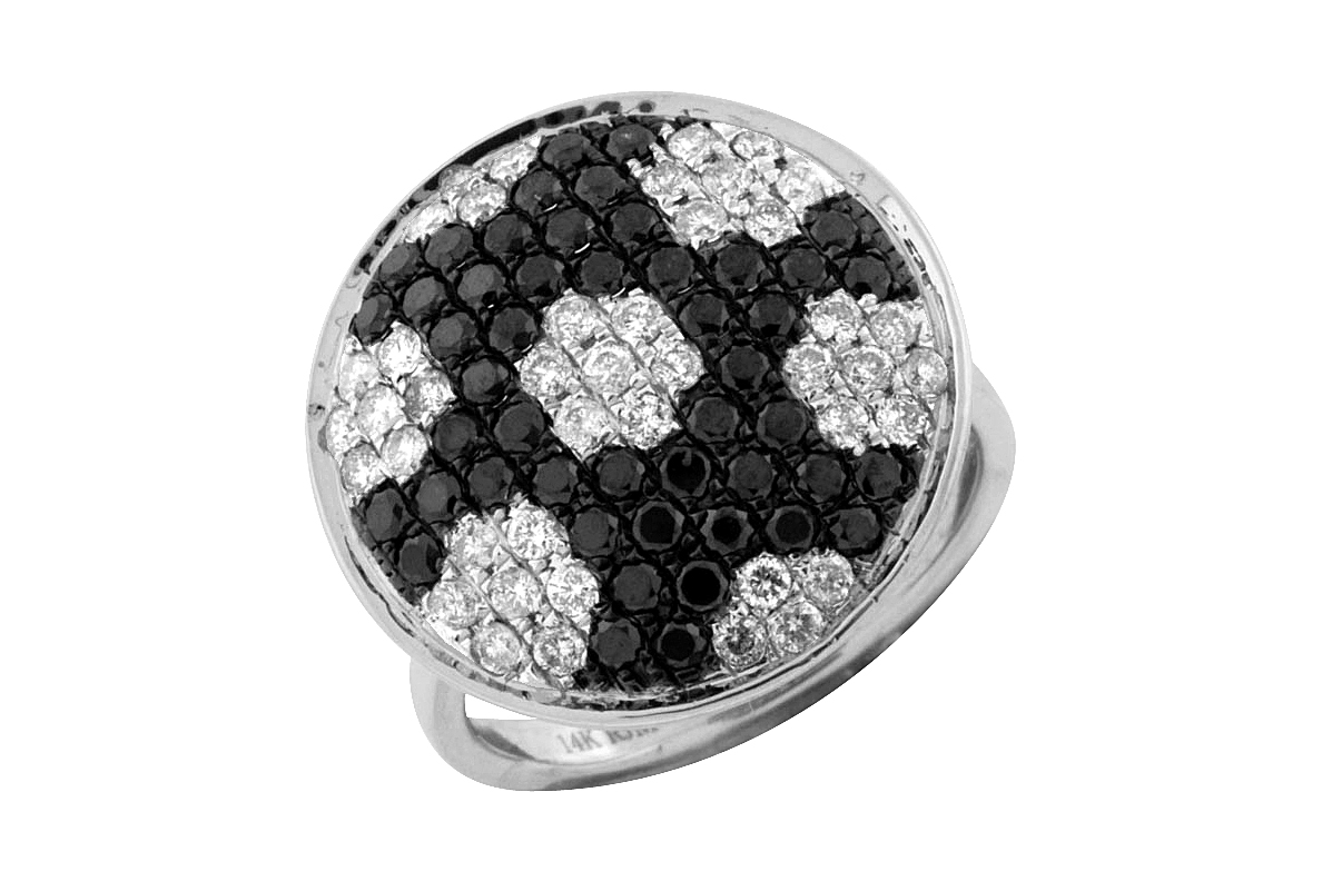 BLACK DIAMOND & DIAMOND RING