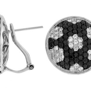 DIAMOND &BLACK DIAMOND EARRING