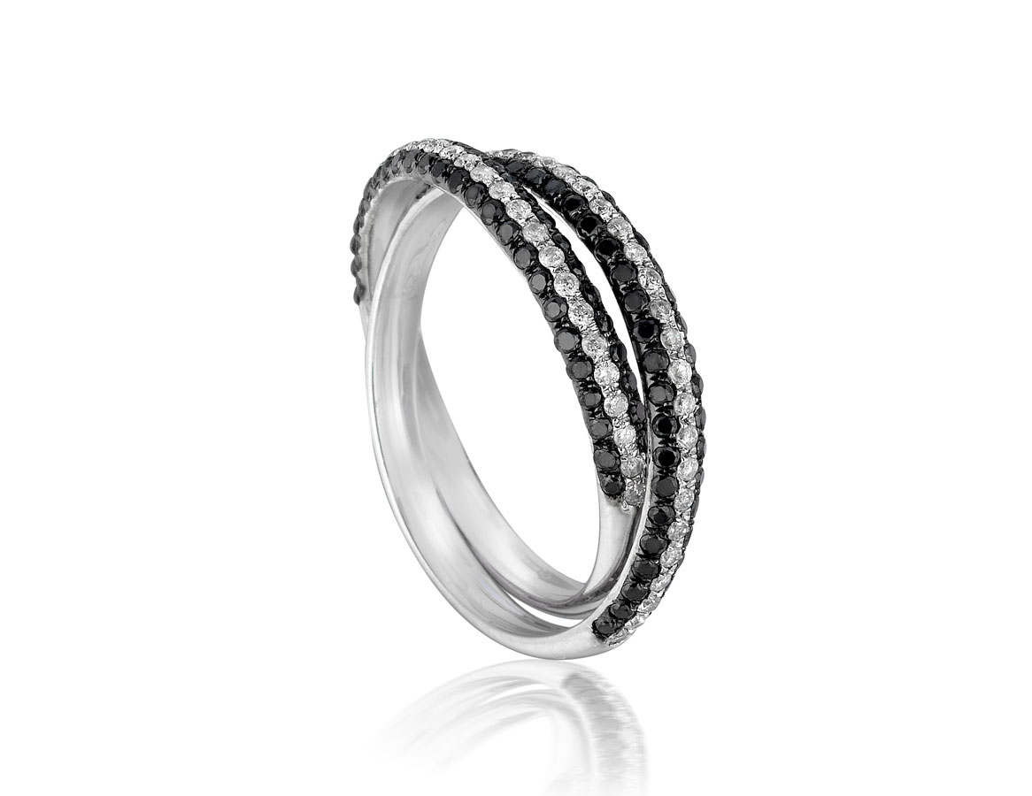 BLACK DIAMOND & DIAMOND RING