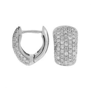 DIAMOND PAVE HOOPS 12MM