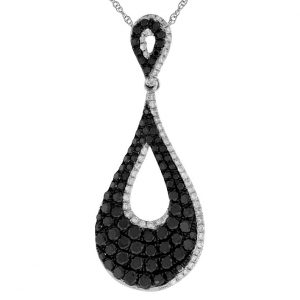 DIAMON & BLACK DIA PENDANT