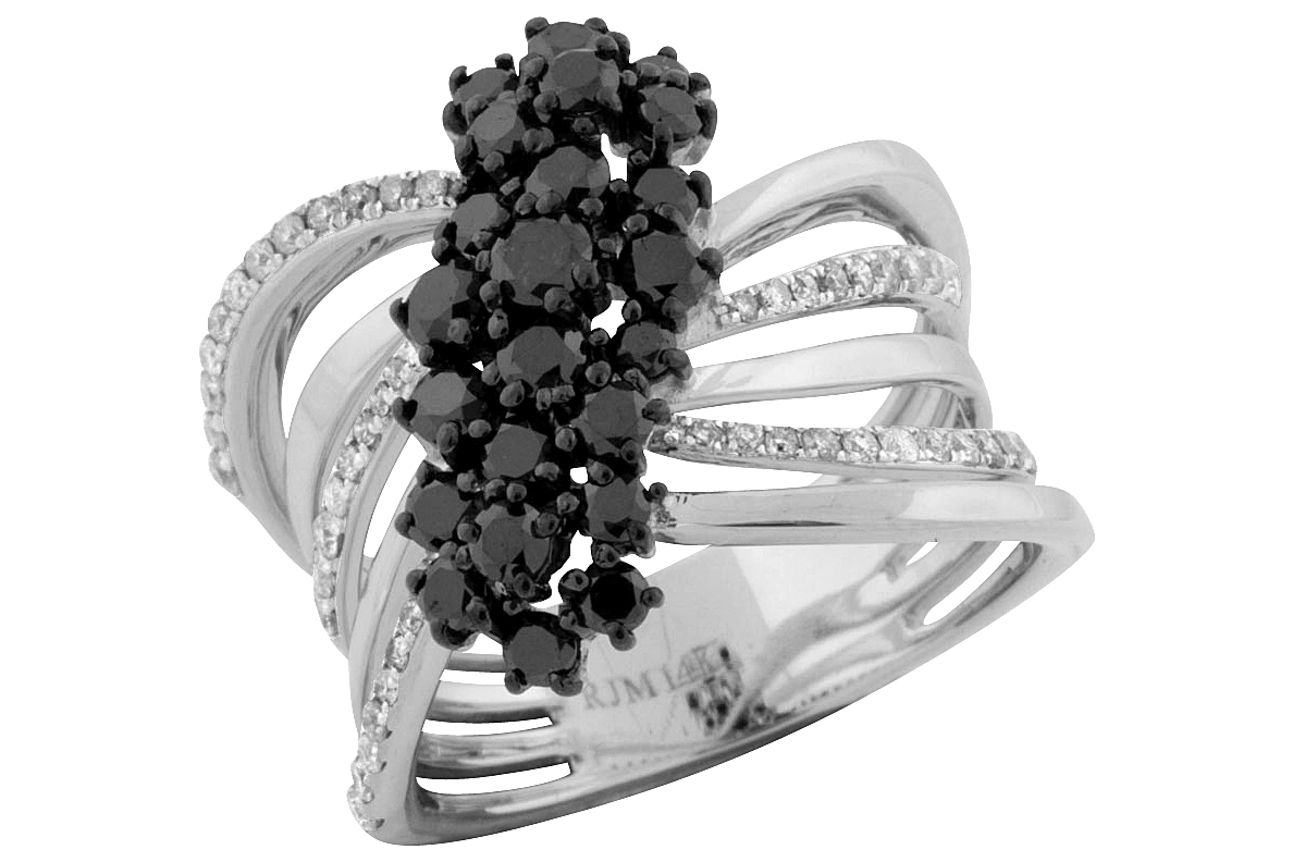BLACK DIAMOND & DIAMOND RING