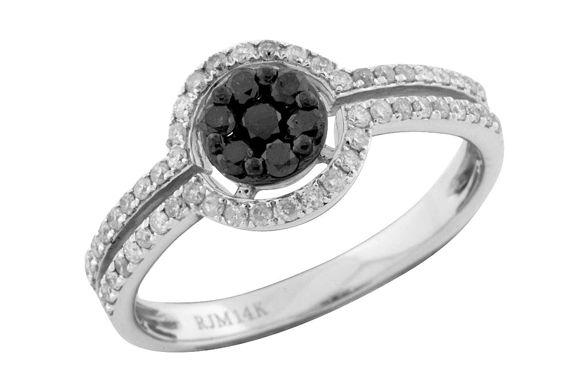 BLACK DIAMOND & DIAMOND RING