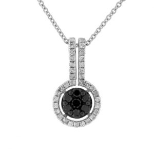 BLACK DIAMOND & DIA PENDANT