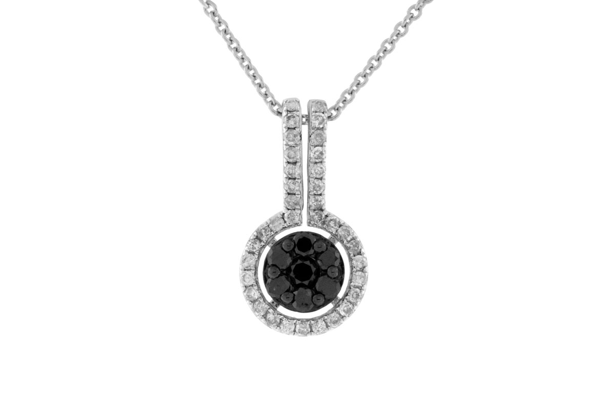 BLACK DIAMOND & DIA PENDANT