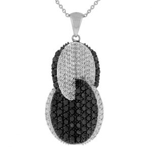 BLACK DIAMOND & DIA PENDANT