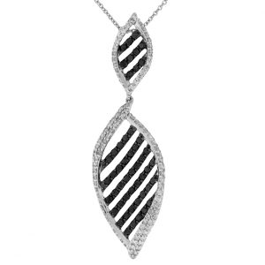 BLACK DIAMOND & DIA PENDANT